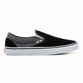 Vans Suede Classic - Miesten Slip-on kengät - Mustat